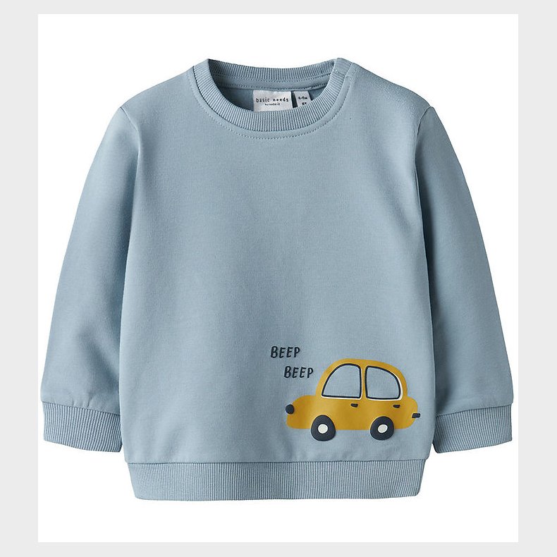 Name It Sweatshirt - NbmVonne - Dusty Blue/Car