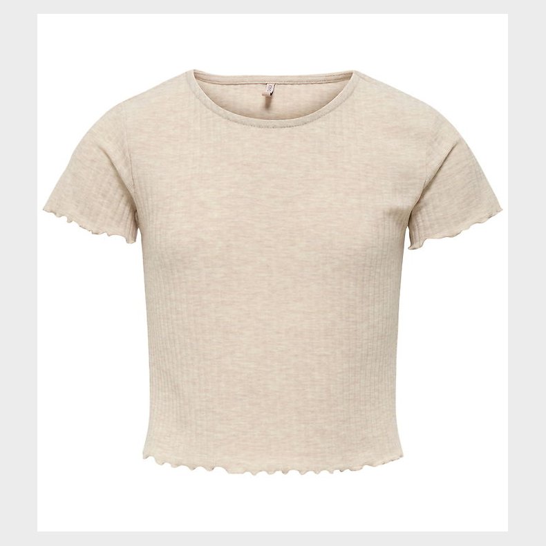 Kids Only T-shirt - KogNella - Pumice Stone/Melange