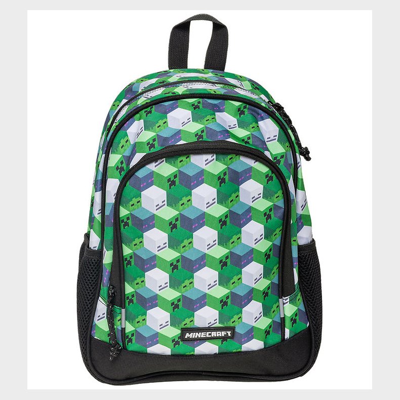 Minecraft Rygsk - 35x26x18 cm - Grn/Sort