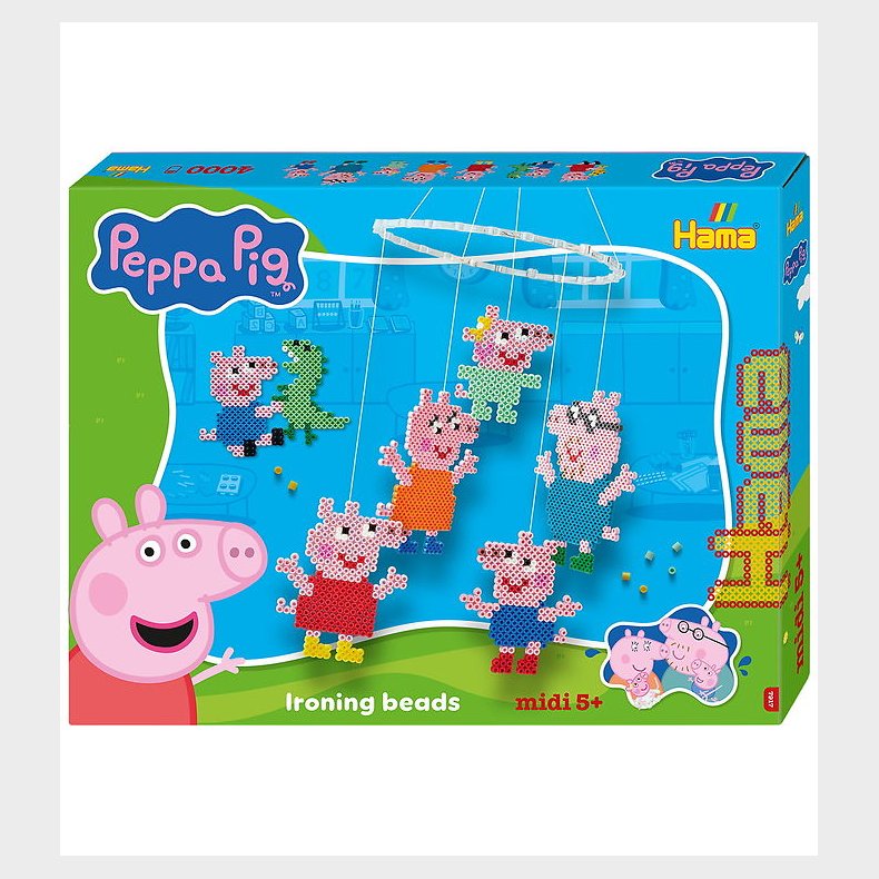 Hama Midi Perlest - Uro - Gurli Gris + Lillesster Evie - 4000