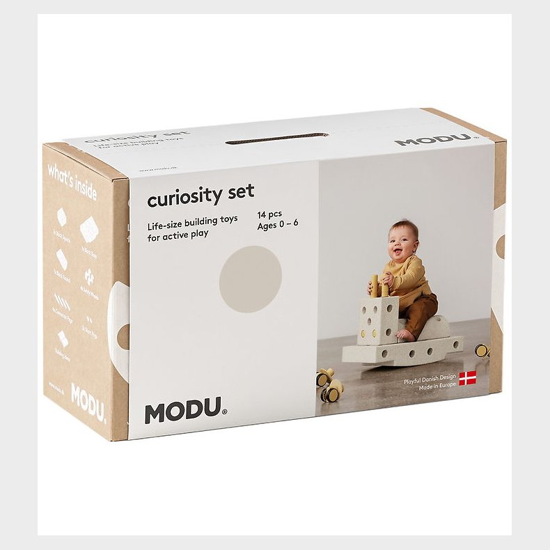 MODU Curiosity St - 14 Dele - 50x30x20 cm - Sand Grey/Honey Yel