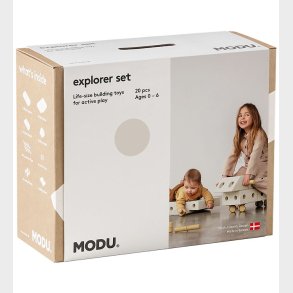 MODU Explorer St - 20 Dele - 55x40x20 cm - Sand Grey/Honey Yell