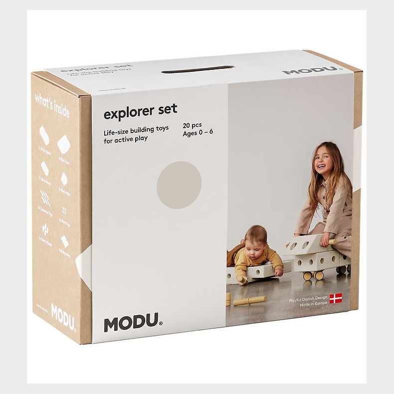 MODU Explorer St - 20 Dele - 55x40x20 cm - Sand Grey/Honey Yell