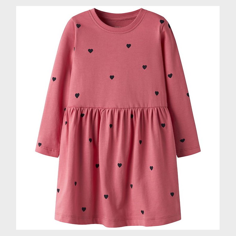 Name it Kjole l/ - NmfVivia - Rapture Rose/W. Dark Sapphire Hea