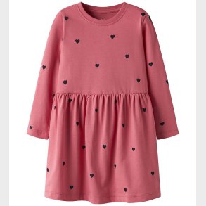 Name it Kjole l/ - NmfVivia - Rapture Rose/W. Dark Sapphire Hea