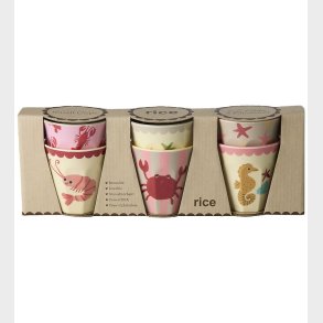 Rice Kopper - Melamin - 6 stk. - 160 ml - Coral Ocean