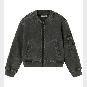 Name It Denim/Bomber Jakke - NkfLuna - Dark Grey Denim