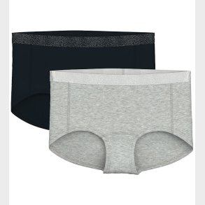 Name It Hipsters - 2-pak - NkfHipster - Noos - Black/w/ Grey Mel