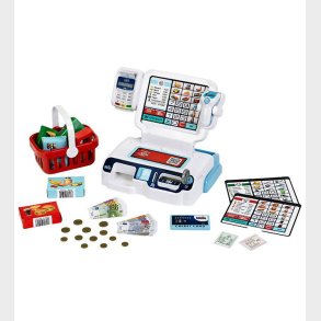 Klein Kasseapparat m. Lyd og Lys - Hvid