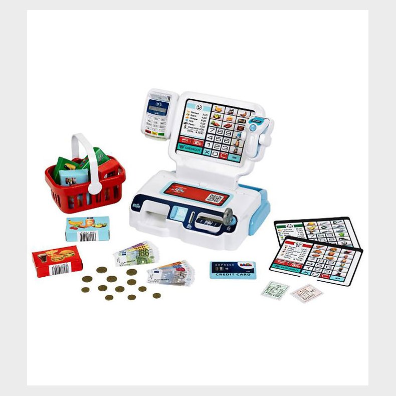 Klein Kasseapparat m. Lyd og Lys - Hvid