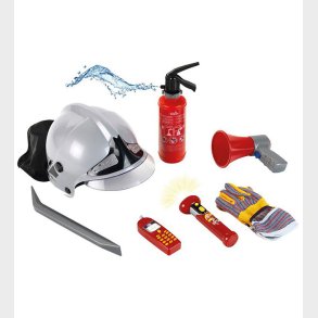 Klein Brandmandsst - Lys og Vandsprjt - 7 Stk. - Rd