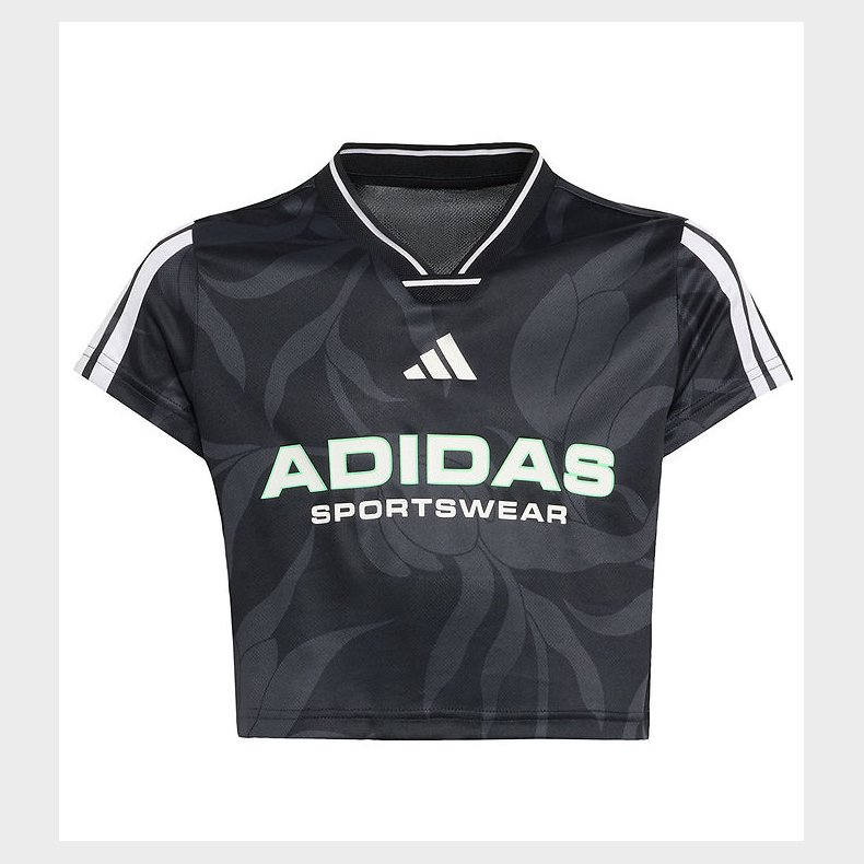 adidas Performance T-shirt - JG HOT CR AOP - Carbon/Black/White