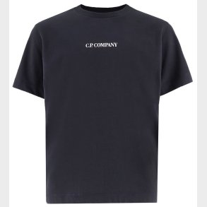C.P. Company T-shirt - Total Eclipse Blue m. Hvid