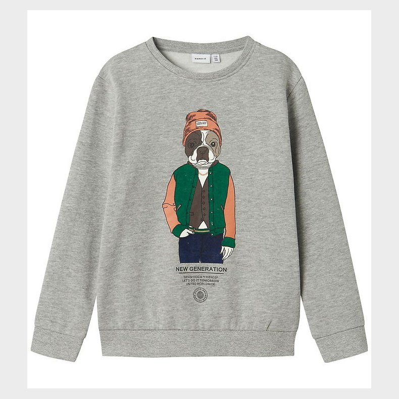Name It Sweatshirt - NkmPsalko - Grey Melange
