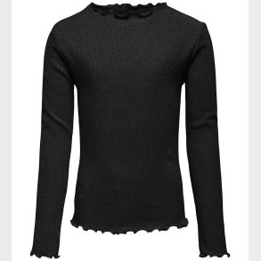 Kids Only Bluse - Rib - Kogidol - Black/Silver Glitter