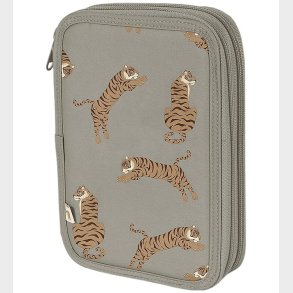 Konges Sljd Penalhus m. Indhold - Clover - Tiger Oak