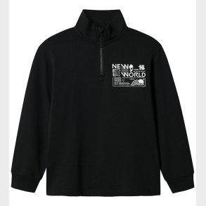 Name It Sweatshirt - Half Zip - NkmKimba - Black