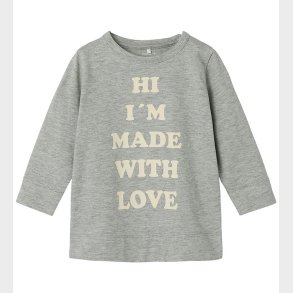 Name It Bluse - NbfLaba - Grey Melange