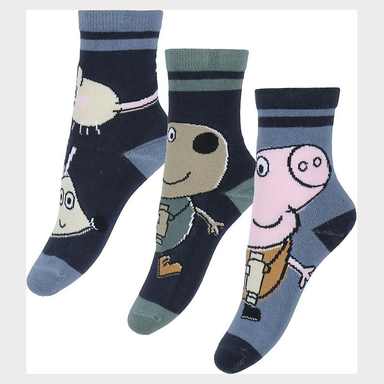 Name It Strmper - 3-pak - NmmOrla - Gurli Gris - Dark Sapphire