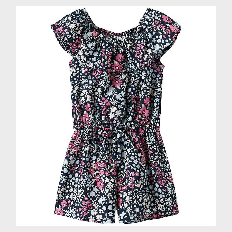 Name It Buksedragt - NmfVinaya - Carmine Rose/Cute Flower