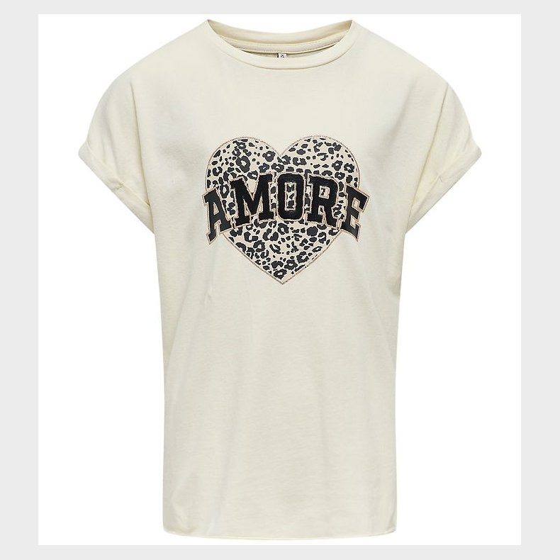 Kids Only T-shirt - Noos - KogLucy - Birch/Amore/Leo