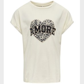 Kids Only T-shirt - Noos - KogLucy - Birch/Amore/Leo