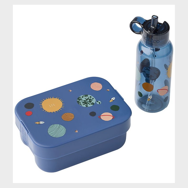 Liewood LunchBox Set - Chelsey Printed - Universe / Classic Navy
