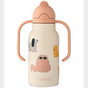 Liewood Drikkedunk - 250 ml - Cats and Dogs / Sandy