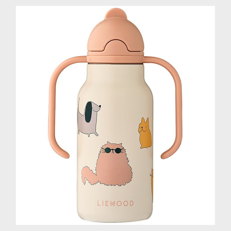 Liewood Drikkedunk - 250 ml - Cats and Dogs / Sandy