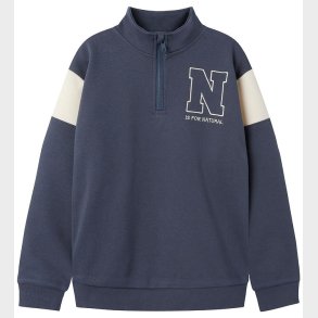 Name It Bluse - NkmDenno - Half Zip - Ombre Blue