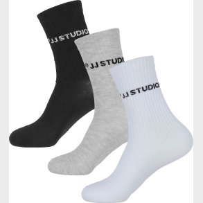 Jack & Jones Strmper - JacSoho - 3-Pak - Black/White - Light Gr