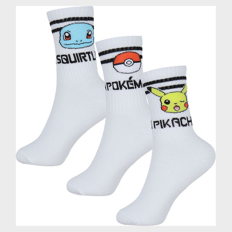 Name It Strmper - 3-Pak - Pokemon - NkmMilton - Bright White/3P