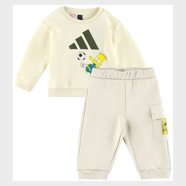 adidas Performance S�t - Bluse/Bukser - The Simpsons - Cream Whi