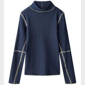 Molo Bluse - Rib - Rennie - Galaxy Blue