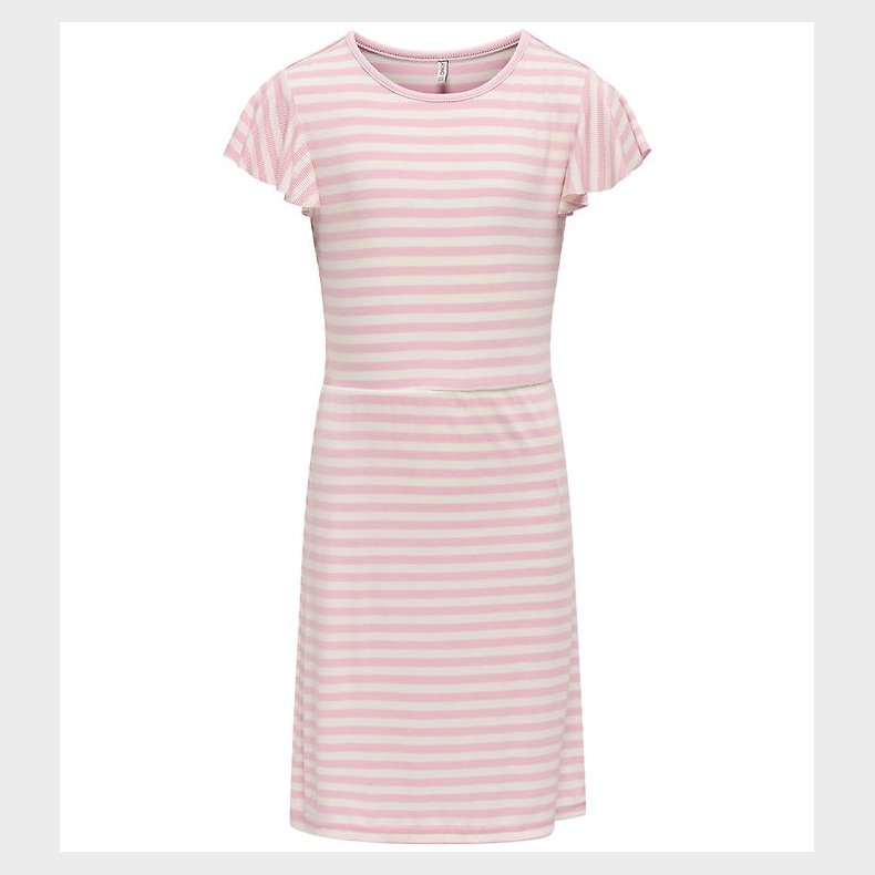 Kids Only Kjole - Rib - KogBelia - Roseate Spoonbill/Cloud Dance