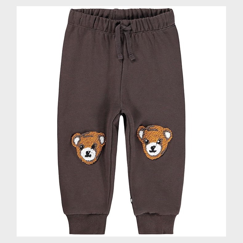 Molo Sweatpants - Simeon - Teddy Friend - Dark Cocoa