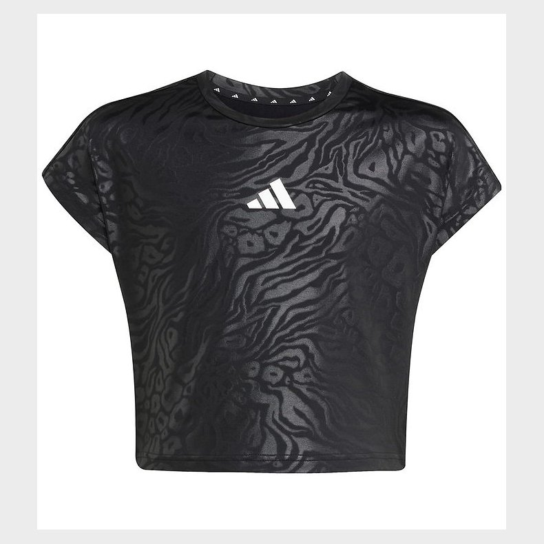 adidas Performance T-shirt - JG PR TEE - BLACK/WHITE