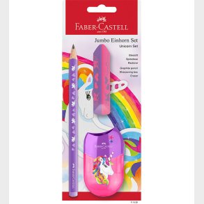 Faber-Castell Blyantst - Unicorn Jumbo 1 - 3 Dele - Lilla
