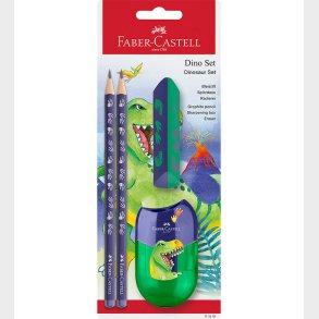Faber-Castell Blyantst - Dinosaur 2 - 4 Dele - Bl