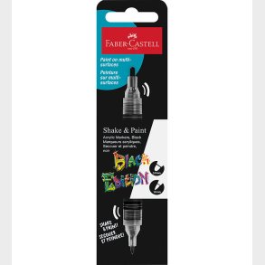 Faber-Castell Tusch - Shake&Paint Acrylic - Sort