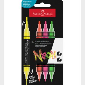 Faber-Castell Tuscher - Shake&Paint Acrylic - 4 Stk. - Neon