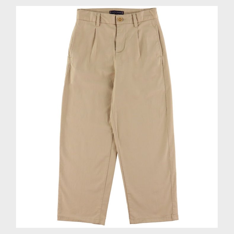 Tommy Hilfiger Bukser - Pleated Chino - Gentle Gold Beige