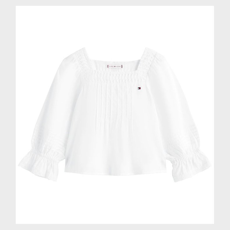 Tommy Hilfiger Bluse - Broderie Anglaise - White