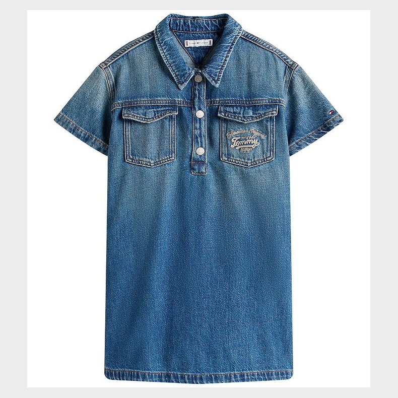Tommy Hilfiger Denimkjole - Island Blue