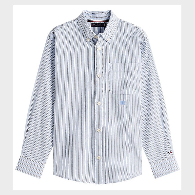 Tommy Hilfiger Skjorte - Multi Stripe - Breezy Blue