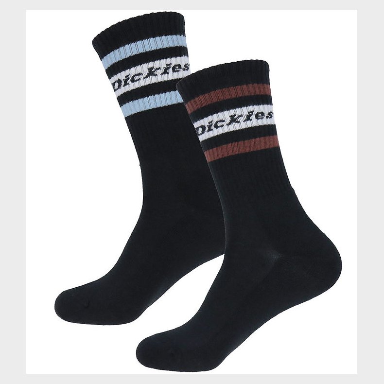 Dickies Strmper - 2-pak - Genola - Sort/Tibetan Red