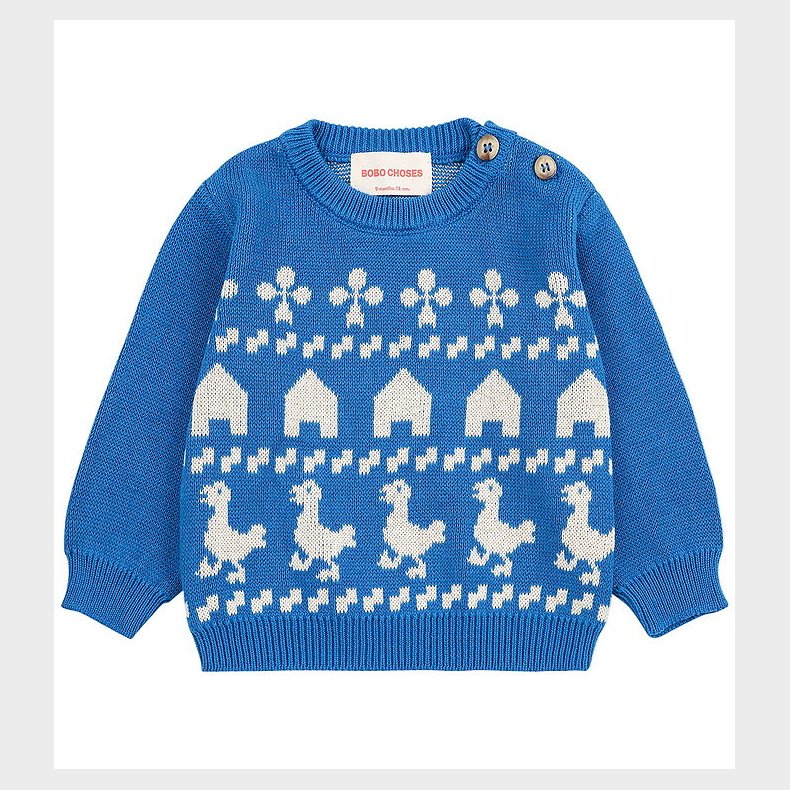 Bobo Choses Bluse - Strik - Farm Jaquard - Bl