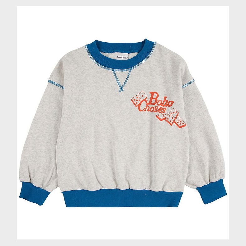 Bobo Choses Sweatshirt - Dominos - Light Heather Grey