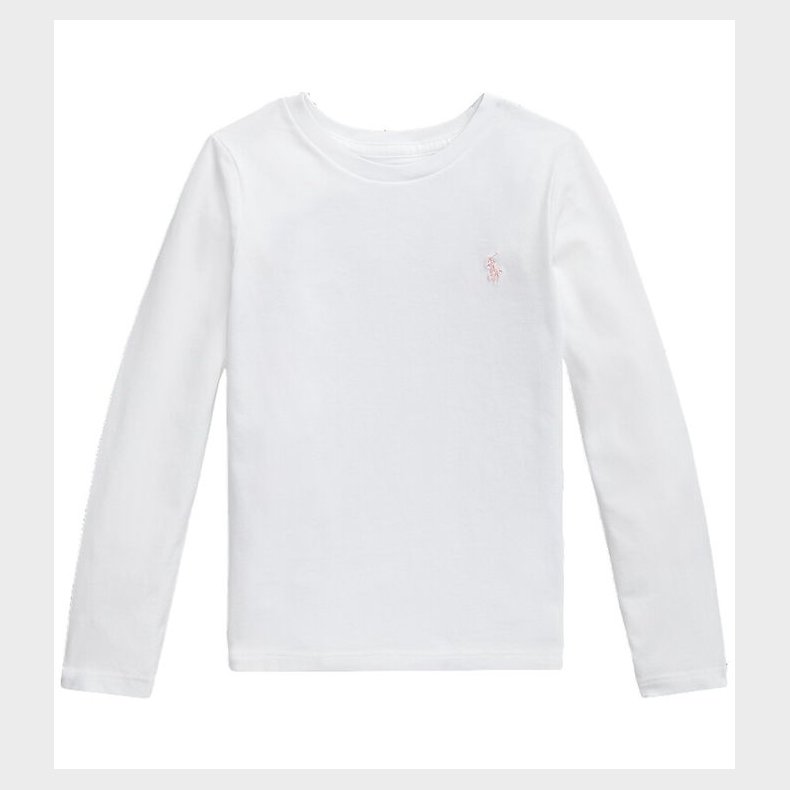 Polo Ralph Lauren Bluse - Hvid/Pink