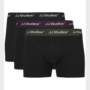 Jack & Jones Boxershorts - 3-pak - JacSoho - Black / Plum Perfec